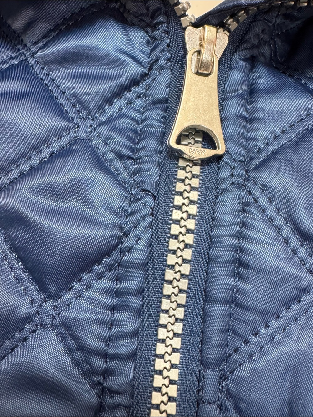 Marc New York Andrew Marc Diamond Quilted Navy Full Zip Up Jacket - Picture 2 of 13